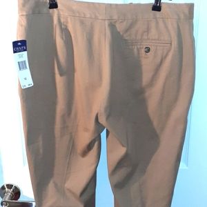 (New) Chaps Ralph Lauren Womens Tan Pants Size 12